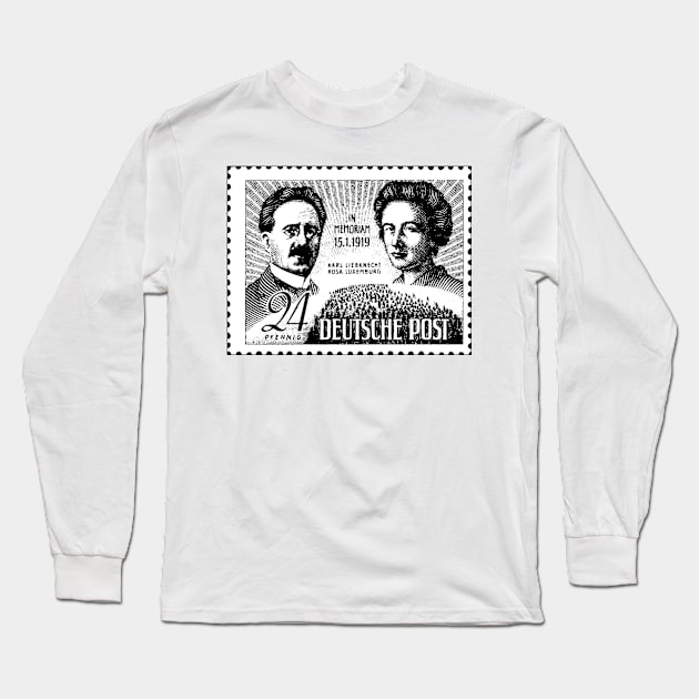 Rosa Luxemburg and  Karl Liebknecht Long Sleeve T-Shirt by truthtopower